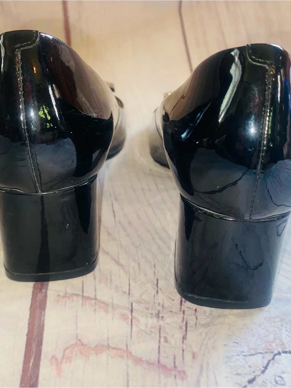 Tory Burch Black Patent Leather Gigi Pumps 7
